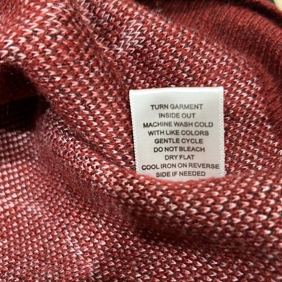 Kate & Sam Red FLORAL PULLOVER MOCK NECK WOMENS SWEATER SIZE XL - Picture 10 of 11